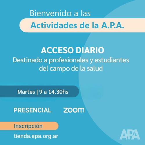 Actividades de los martes en APA